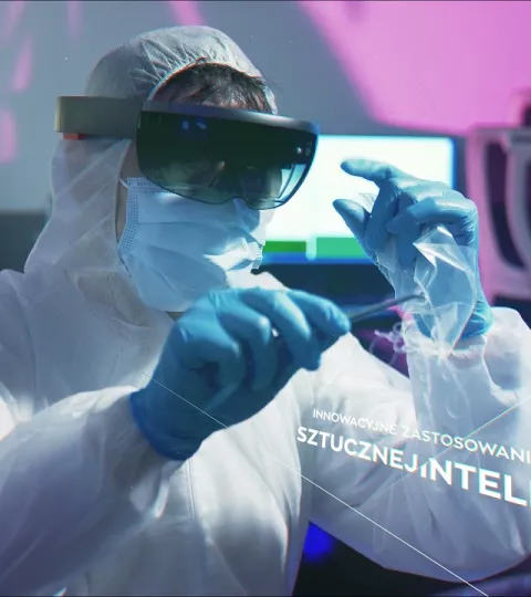 Naukowiec w laboratorium