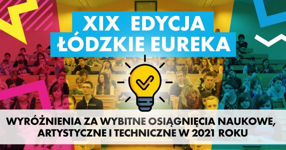 Kolorowy baner Łódzkie Eureka
