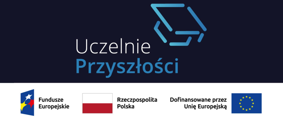 Grafika przedstawiająca projekt Uczelnie Przyszłości 