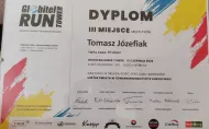 Dyplom za zdobycie III miejsca w Towerrunningu